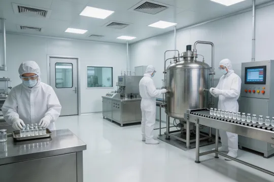 pharmaceutical manufacturing cleanroom environment